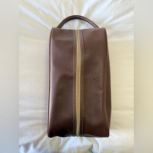 Barrington | Golf Shoes Carrier Case Brown Vegan Leather | Racine Country Club